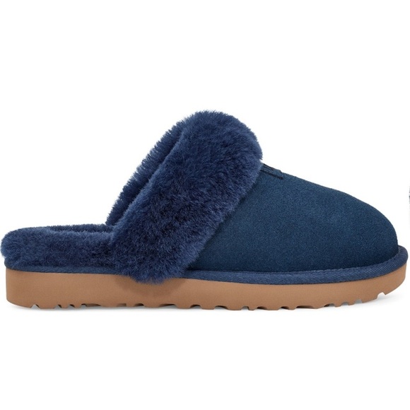Brand new Authentic Ugg cozy genuine shearling slipper in navy - Picture 9 of 13